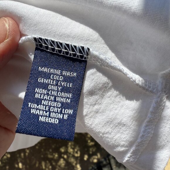 Chaps Women's Plus Size Pullover Cotton Top with Ruffle V-Neck NWT - Picture 7 of 13